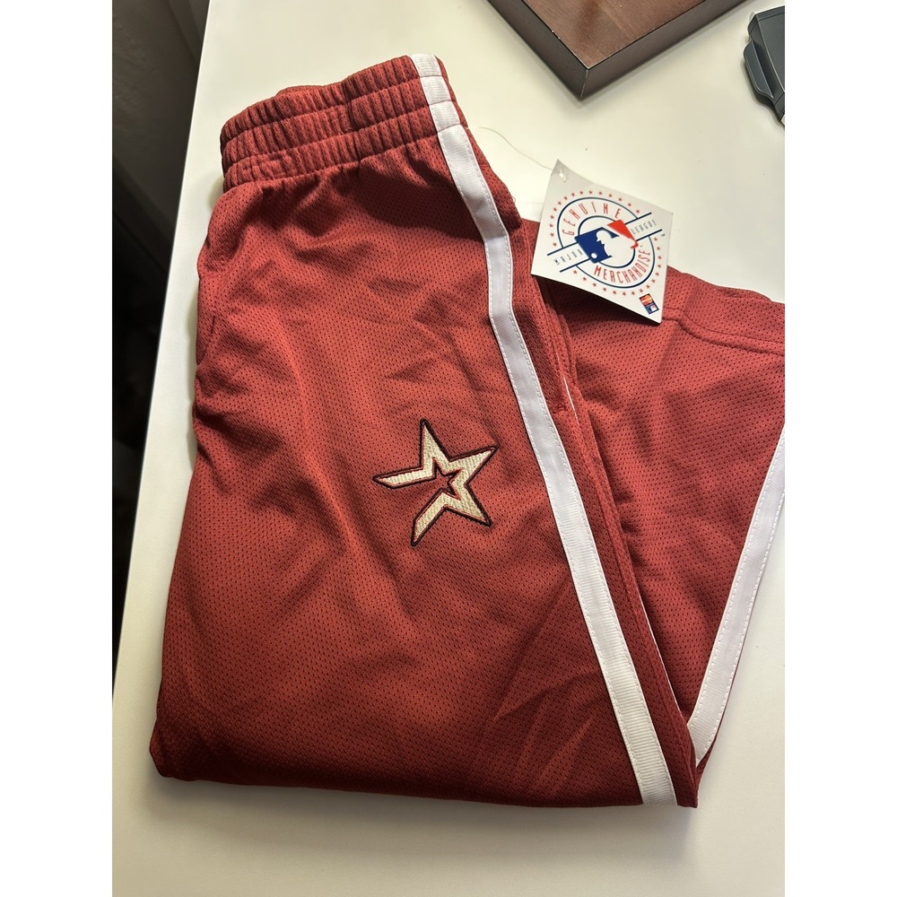 ⭐️ Houston Astros Youth Shorts XS (4/5) 🔥 Red Mesh MLB Genuine Merch NWT - Picture 3 of 3